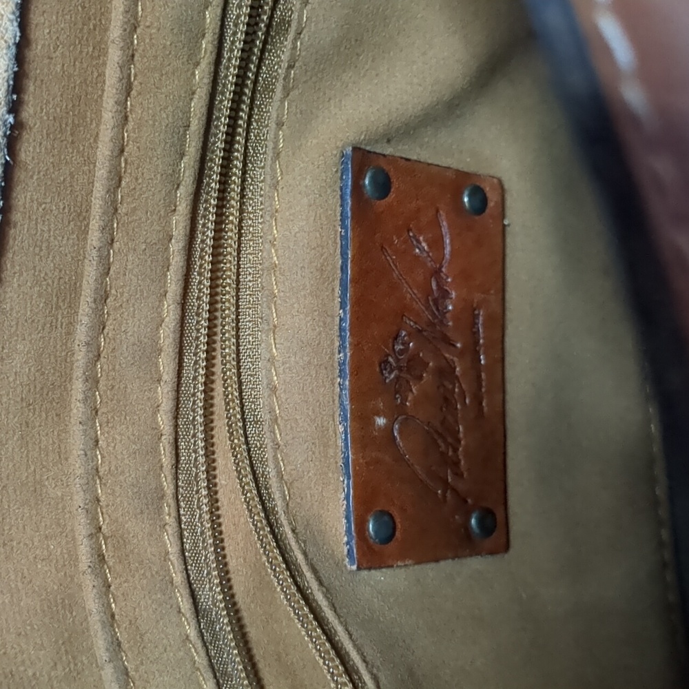 Patricia Nash Leather Tooled Cross Body‎ Purse - Picture 3 of 8